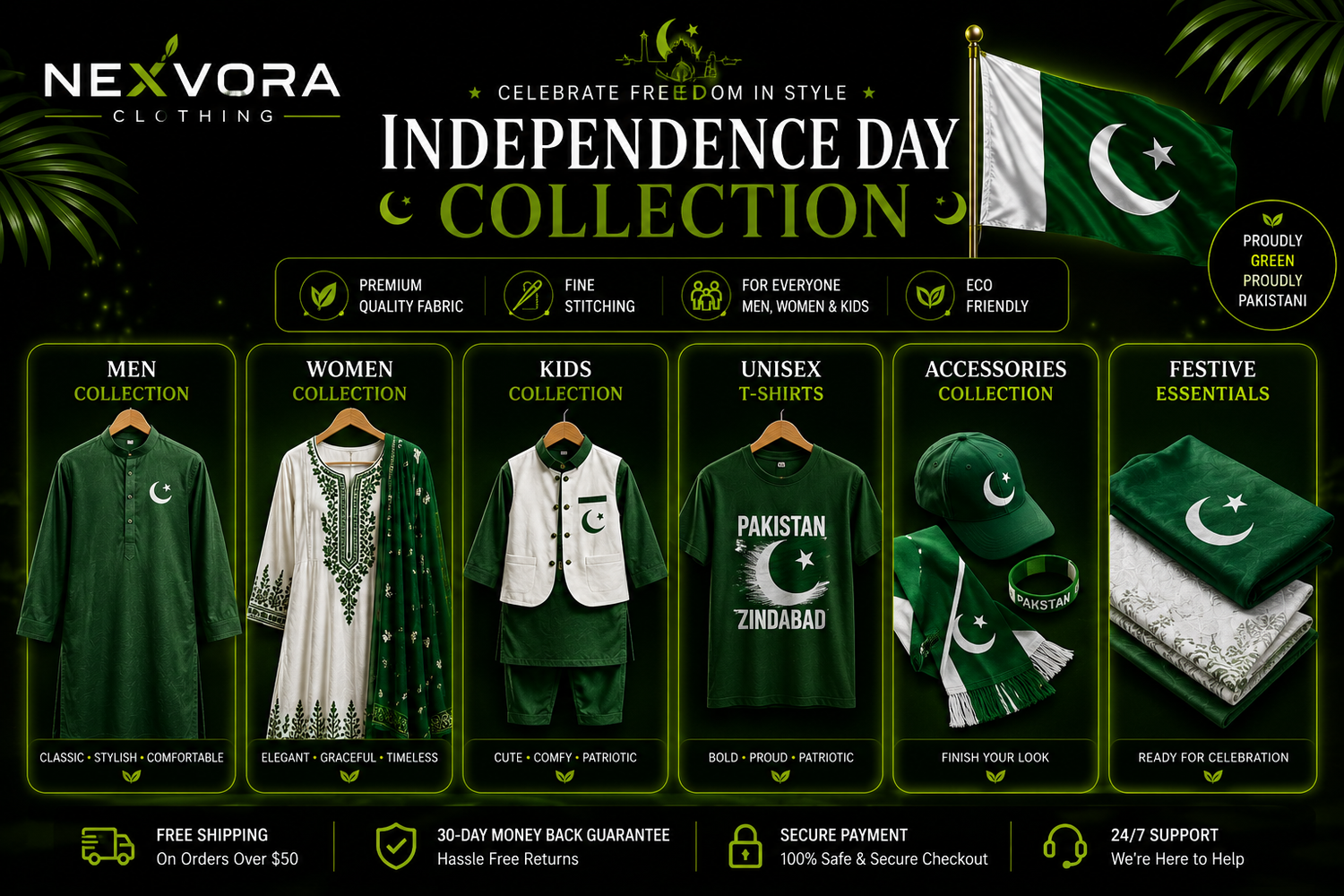Independence cloth