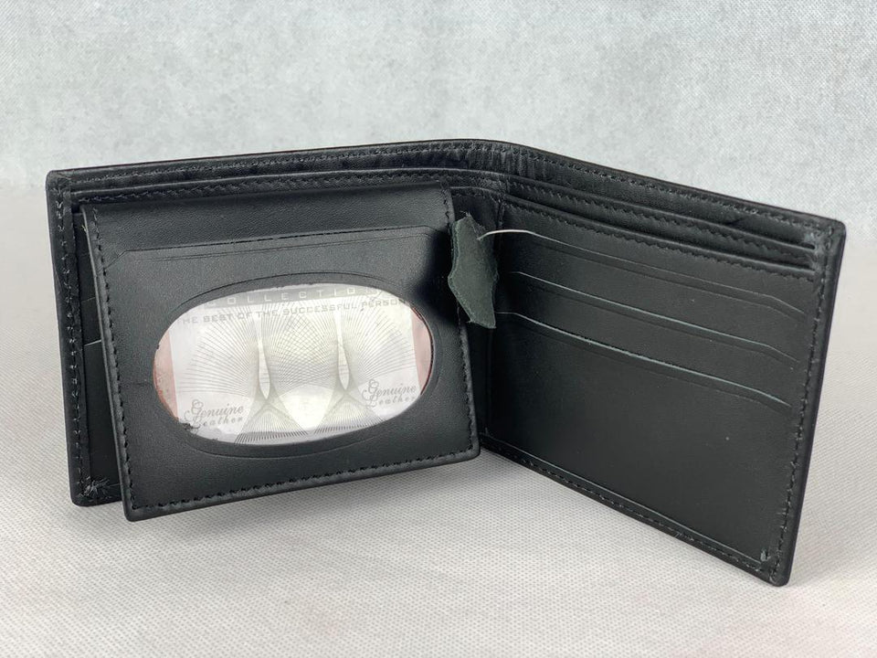 Sytlish Men's Croc Leather Bi-Fold Wallet