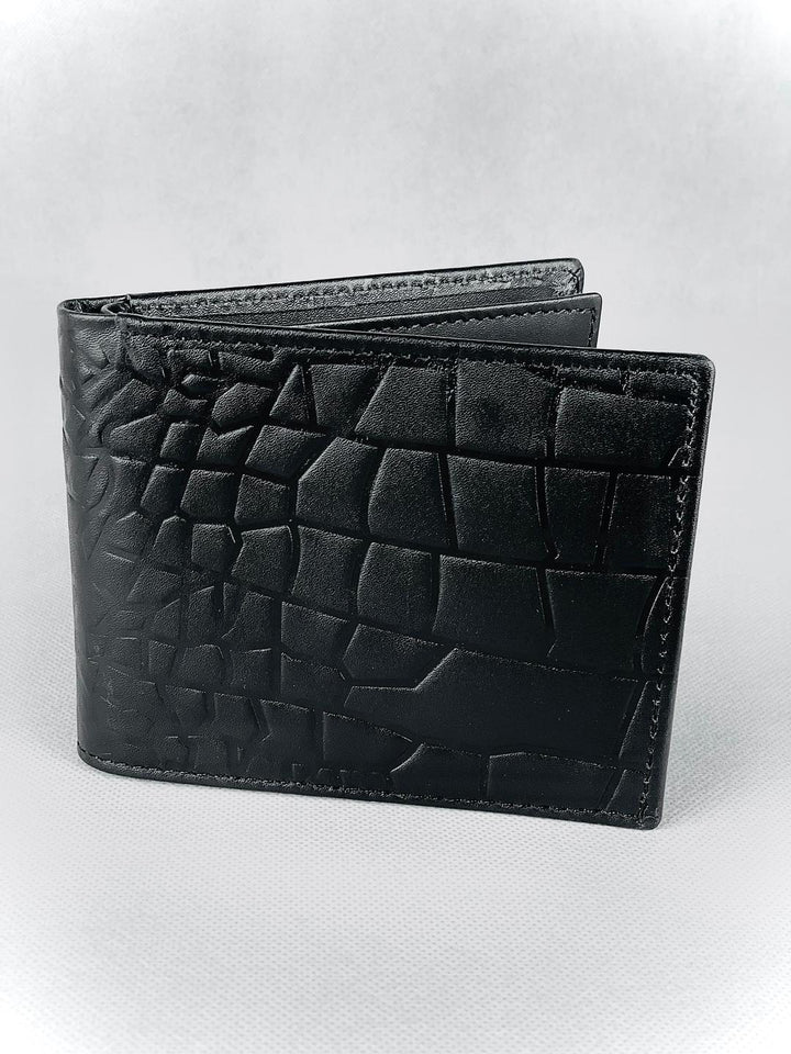 Sytlish Men's Croc Leather Bi-Fold Wallet