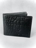 Sytlish Men's Croc Leather Bi-Fold Wallet