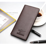 Men's UP Leather Bi-Fold Wallet Brown Black Slim