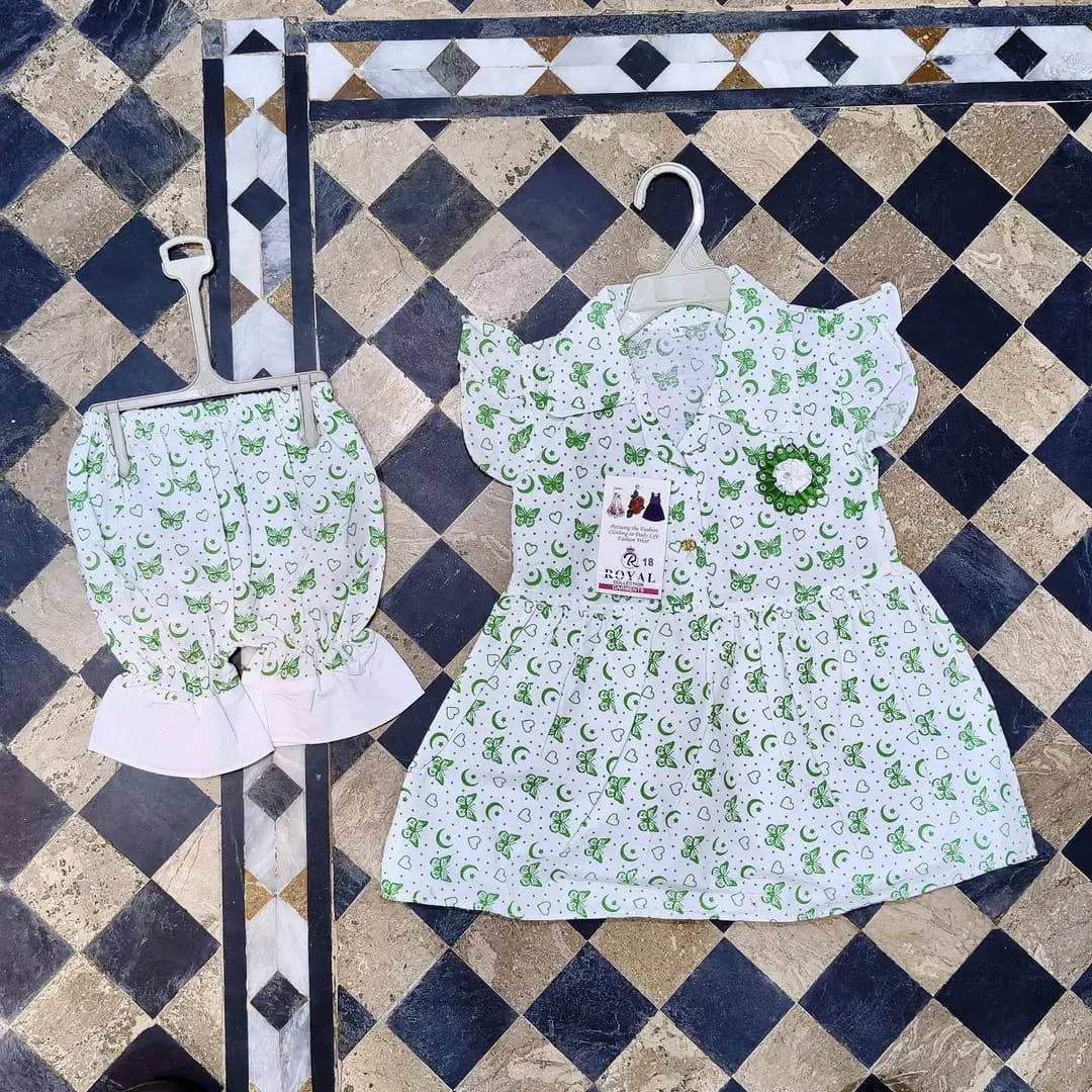14 August 2 pce Girl fancy frock and trouser set