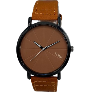 Tomi Minialist Analog Quartz Tan Strap