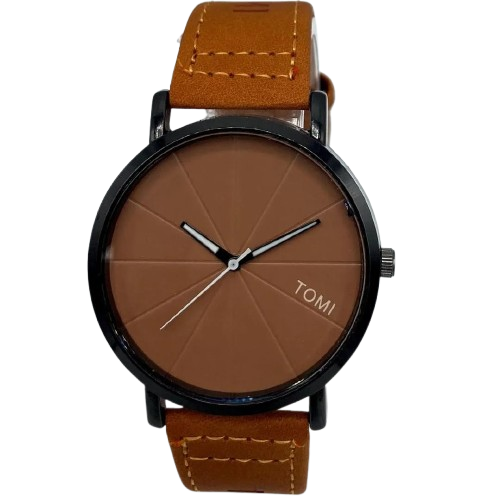 Tomi Minialist Analog Quartz Tan Strap