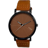 Tomi Minialist Analog Quartz Tan Strap