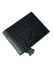 Sytlish Men's Croc Leather Bi-Fold Wallet