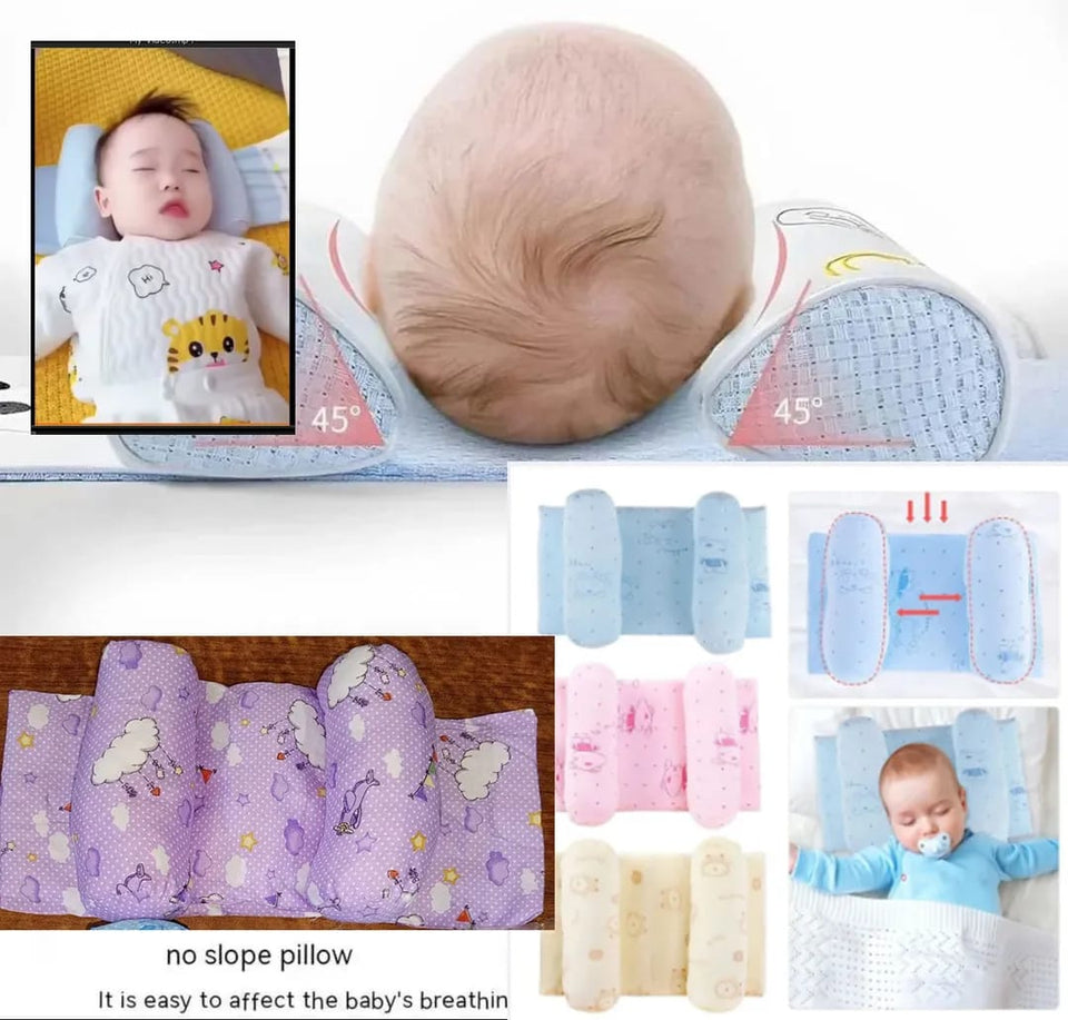 Baby Neck Pillow Cotton Bear Print Multicolor