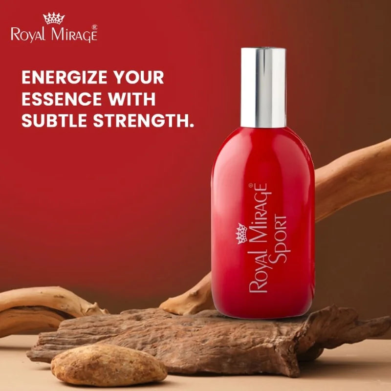 Royal Mirage Sport Eau De Cologne 120ml | Long-Lasting Refreshing Unisex Perfume Fresh unisex cologne spray